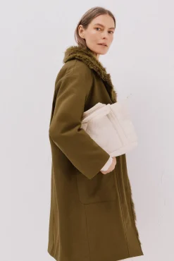 Parka com gola de pele