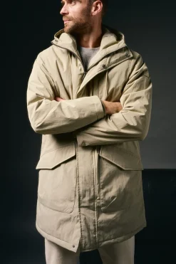 Parka comprida acolchoada