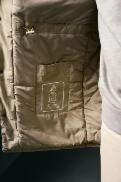 Parka comprida acolchoada