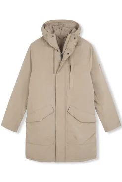Parka comprida acolchoada