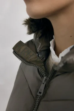 Parka comprida capuz