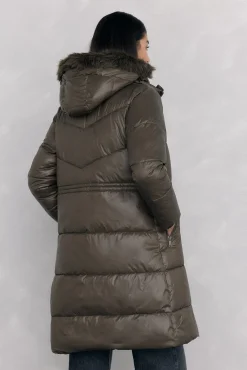 Parka comprida capuz