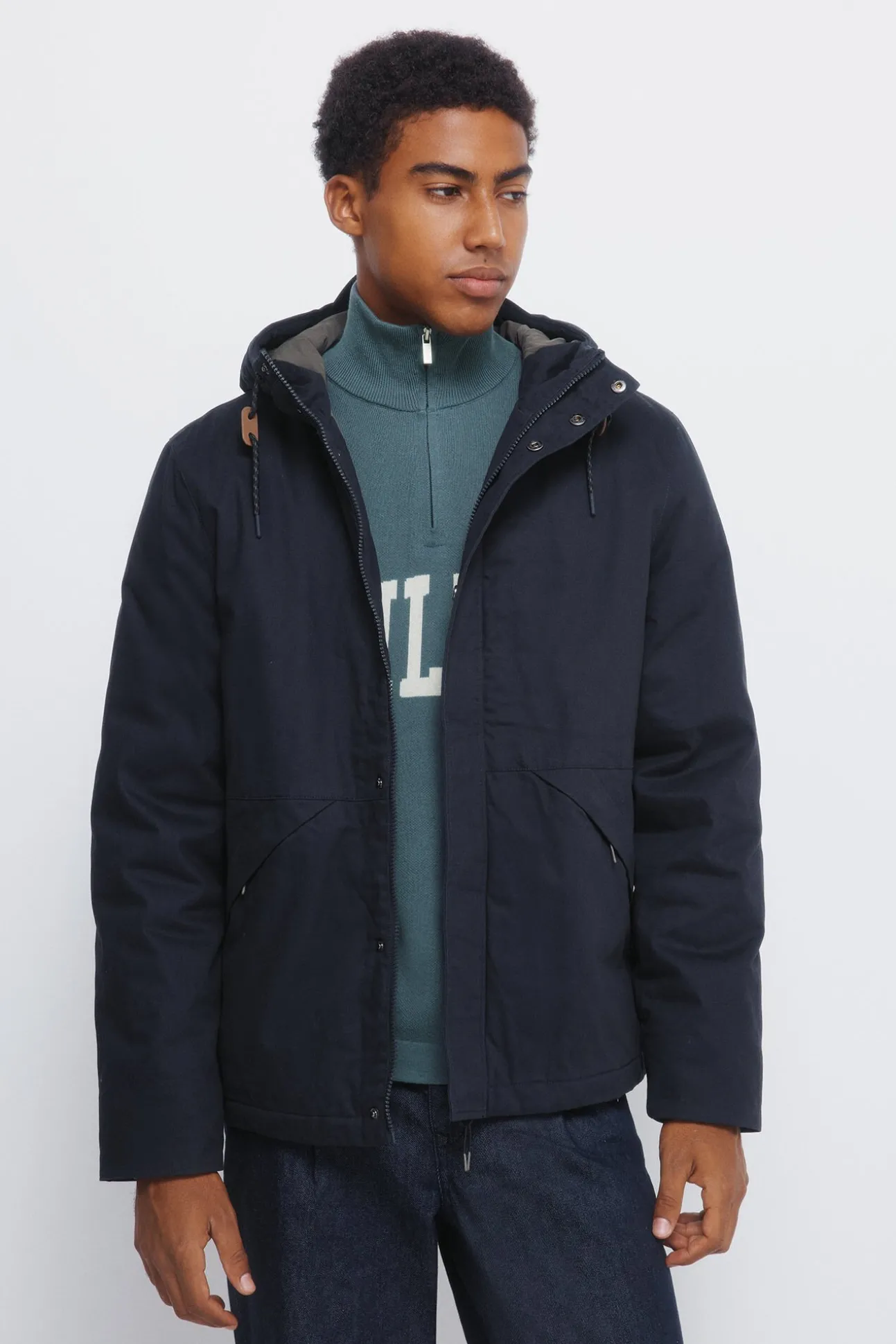 Parka curta acolchoada