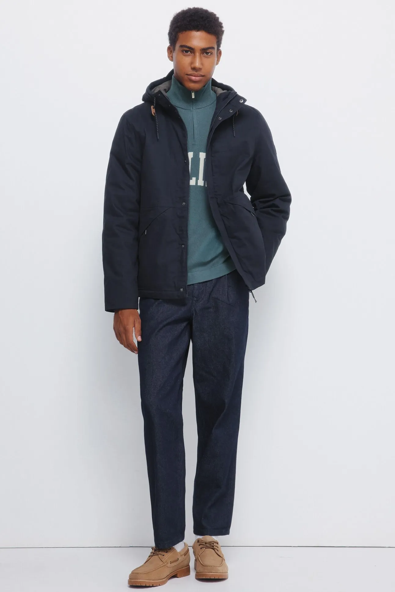 Parka curta acolchoada