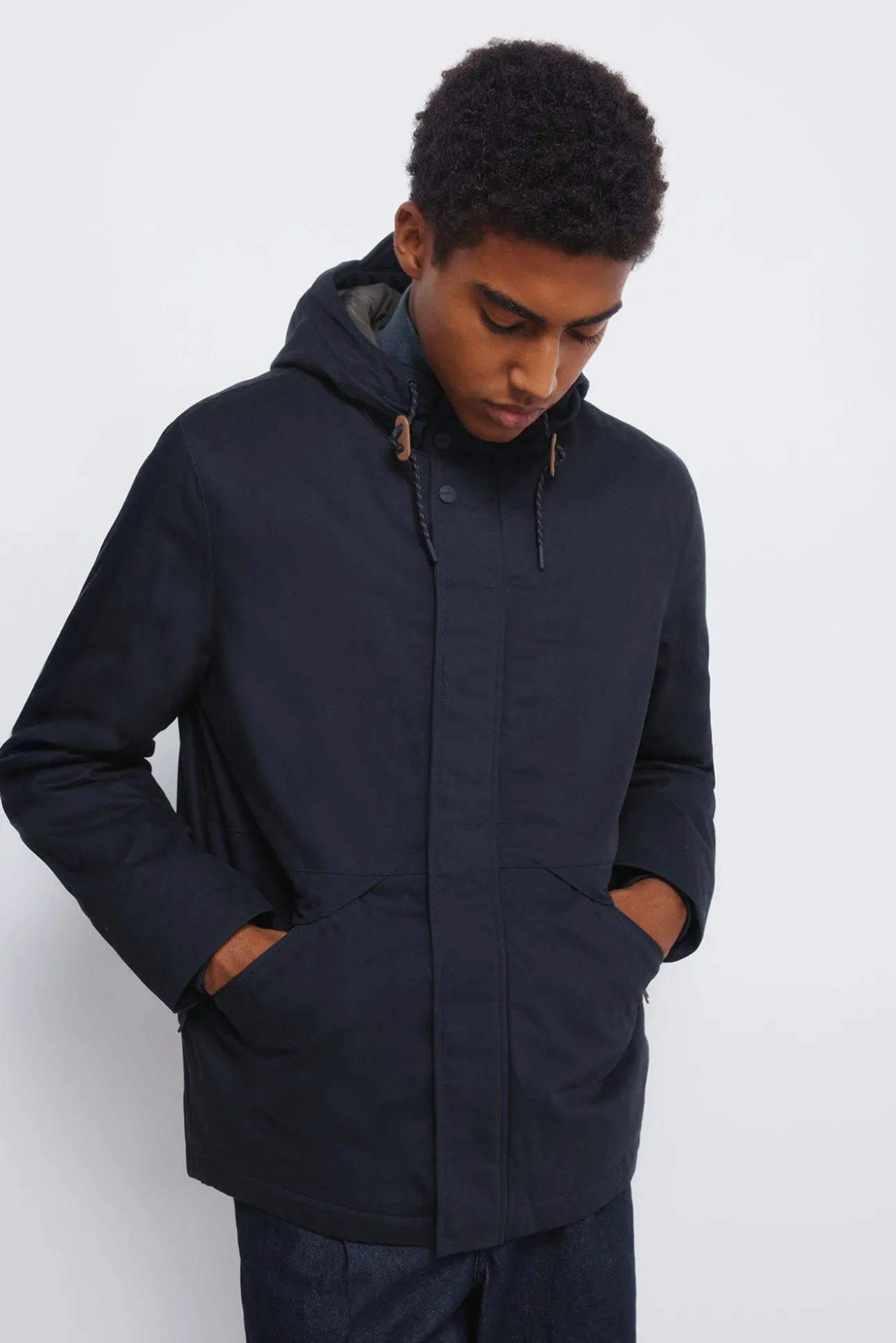 Parka curta acolchoada