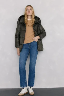 Parka curta capuz