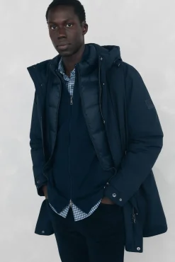 Parka curta capuz
