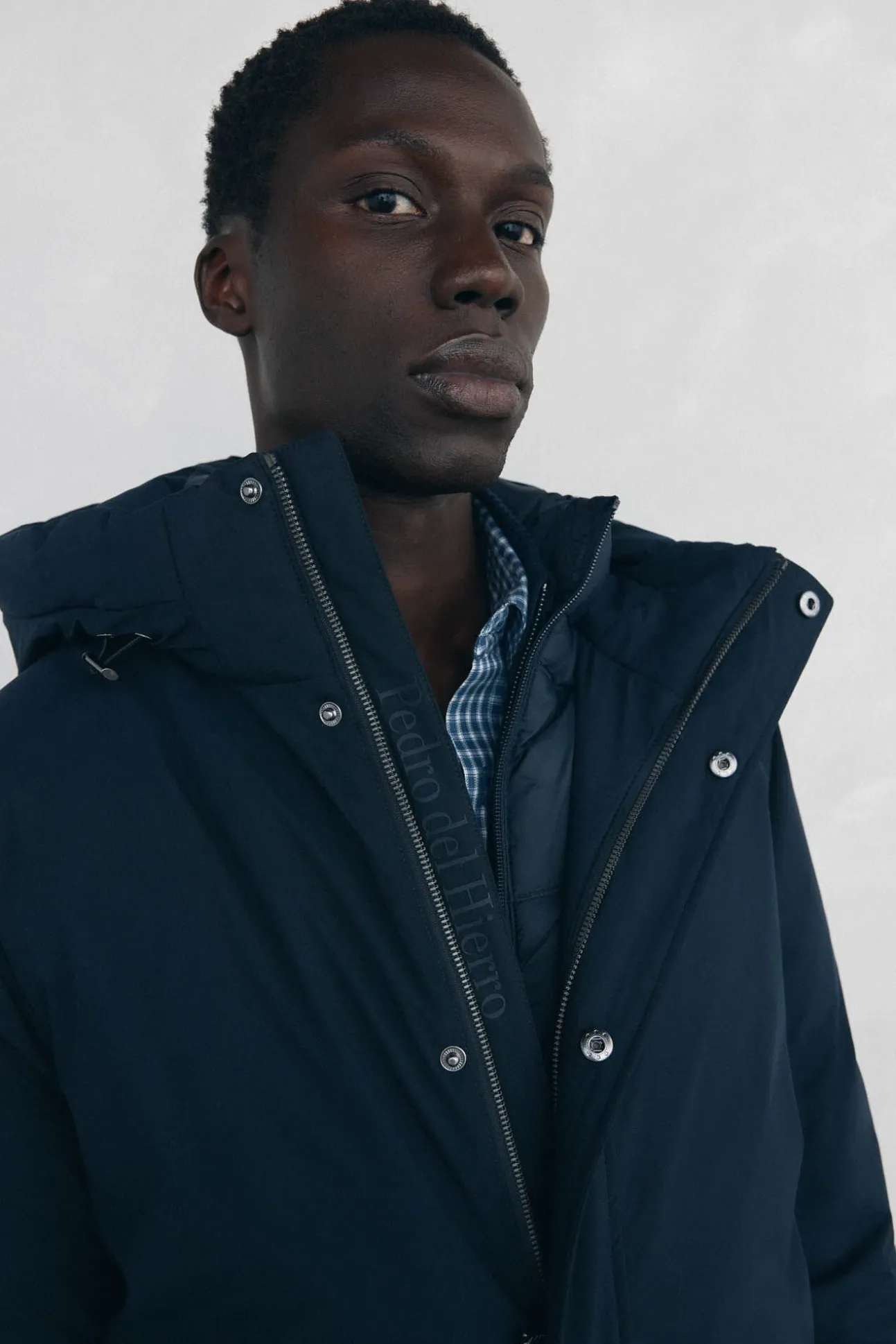 Parka curta capuz