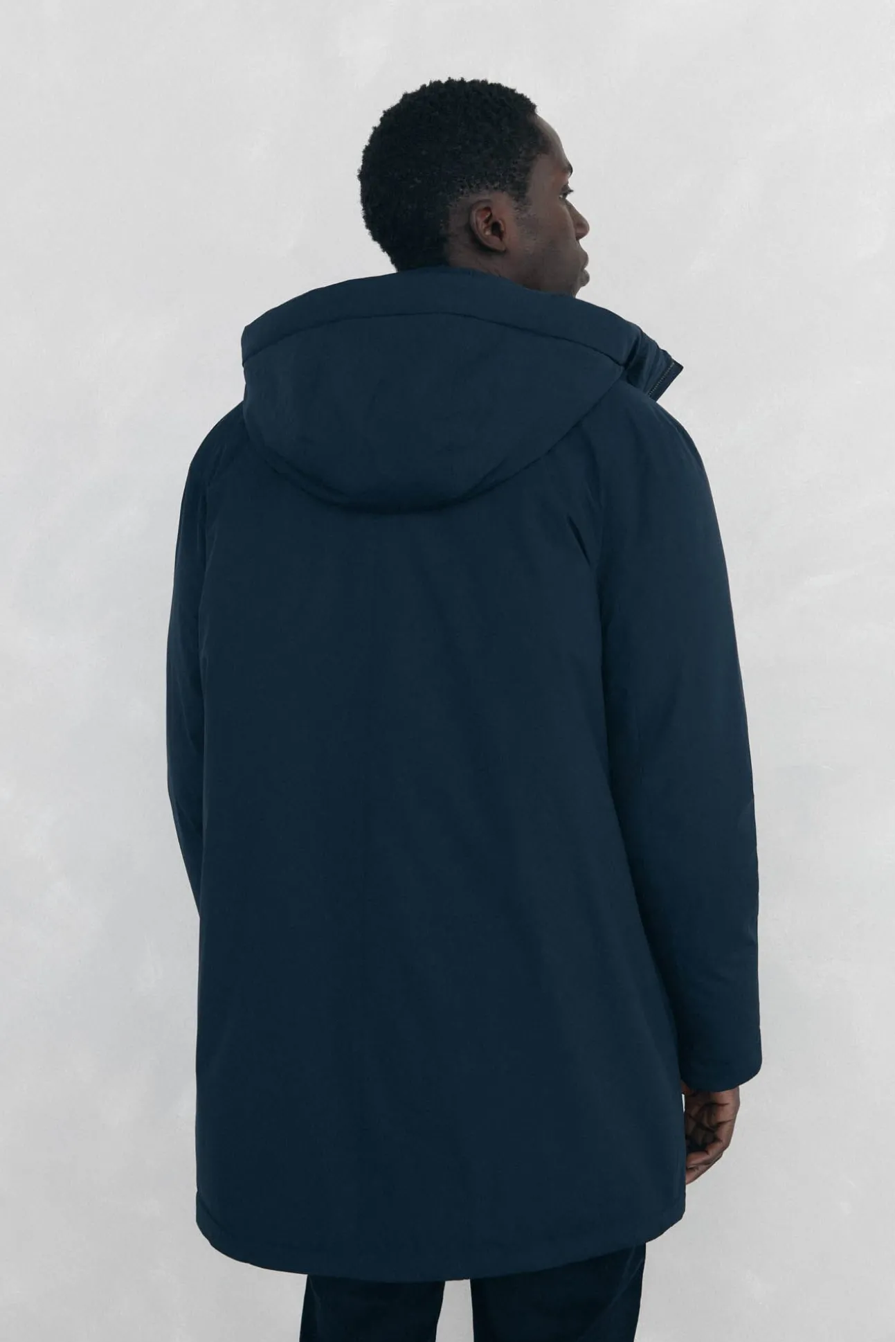 Parka curta capuz