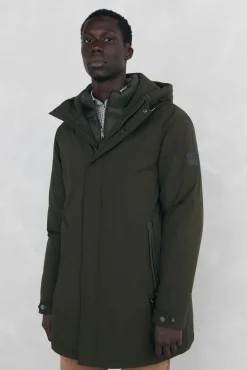 Parka curta capuz