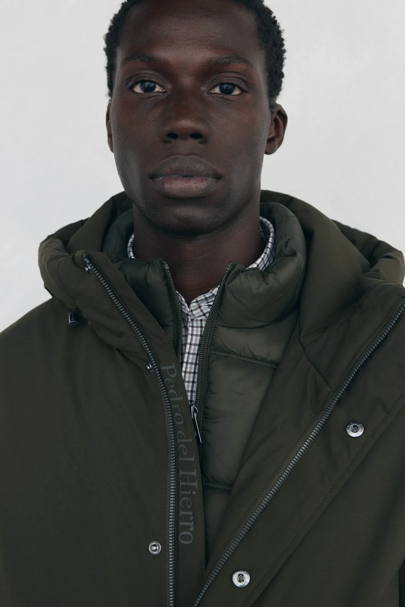 Parka curta capuz