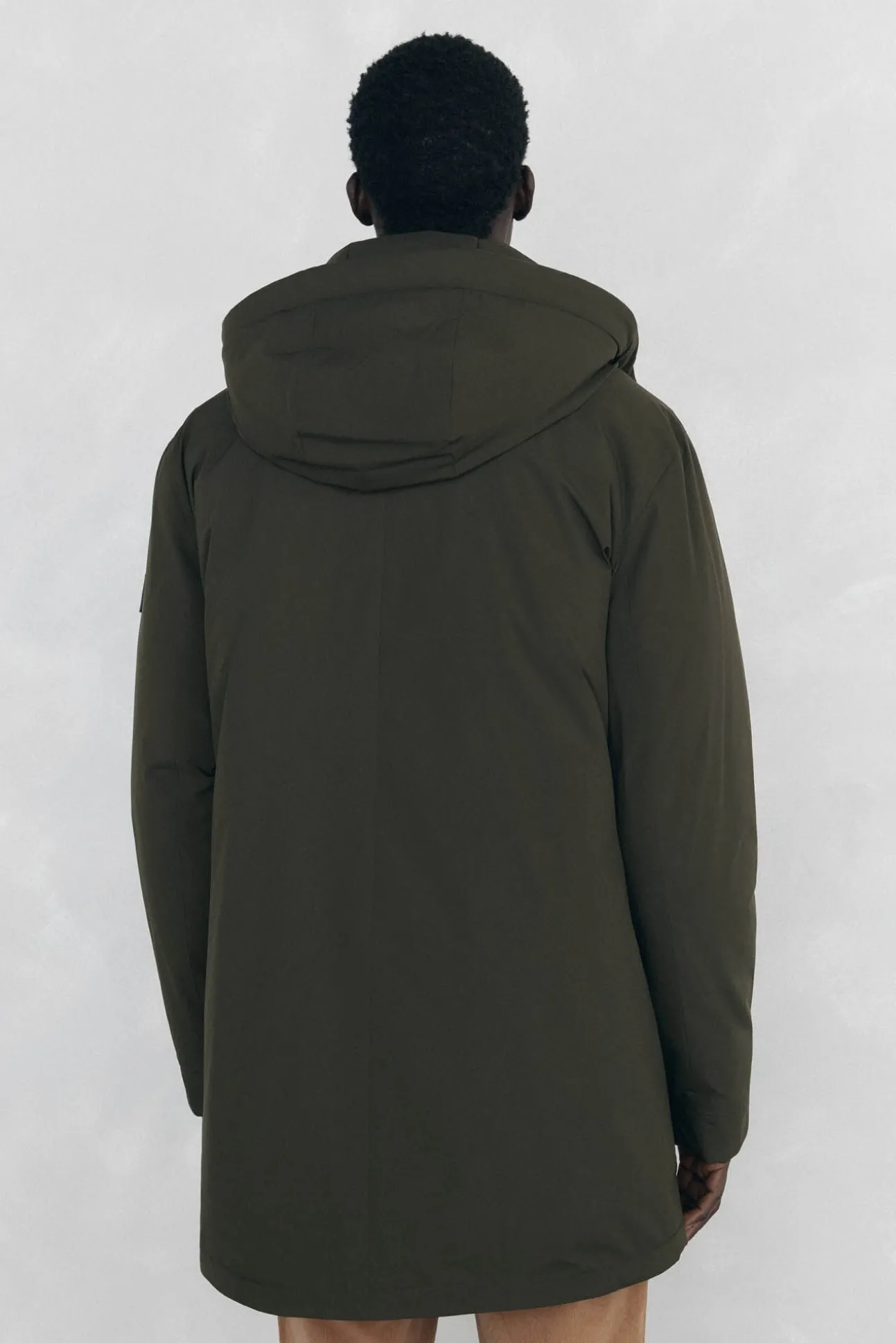 Parka curta capuz