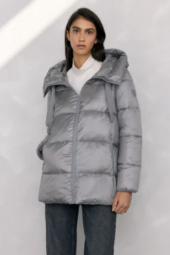 Parka curta capuz