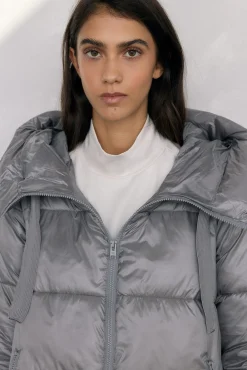 Parka curta capuz