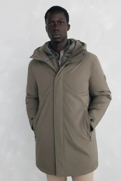 Parka curta capuz