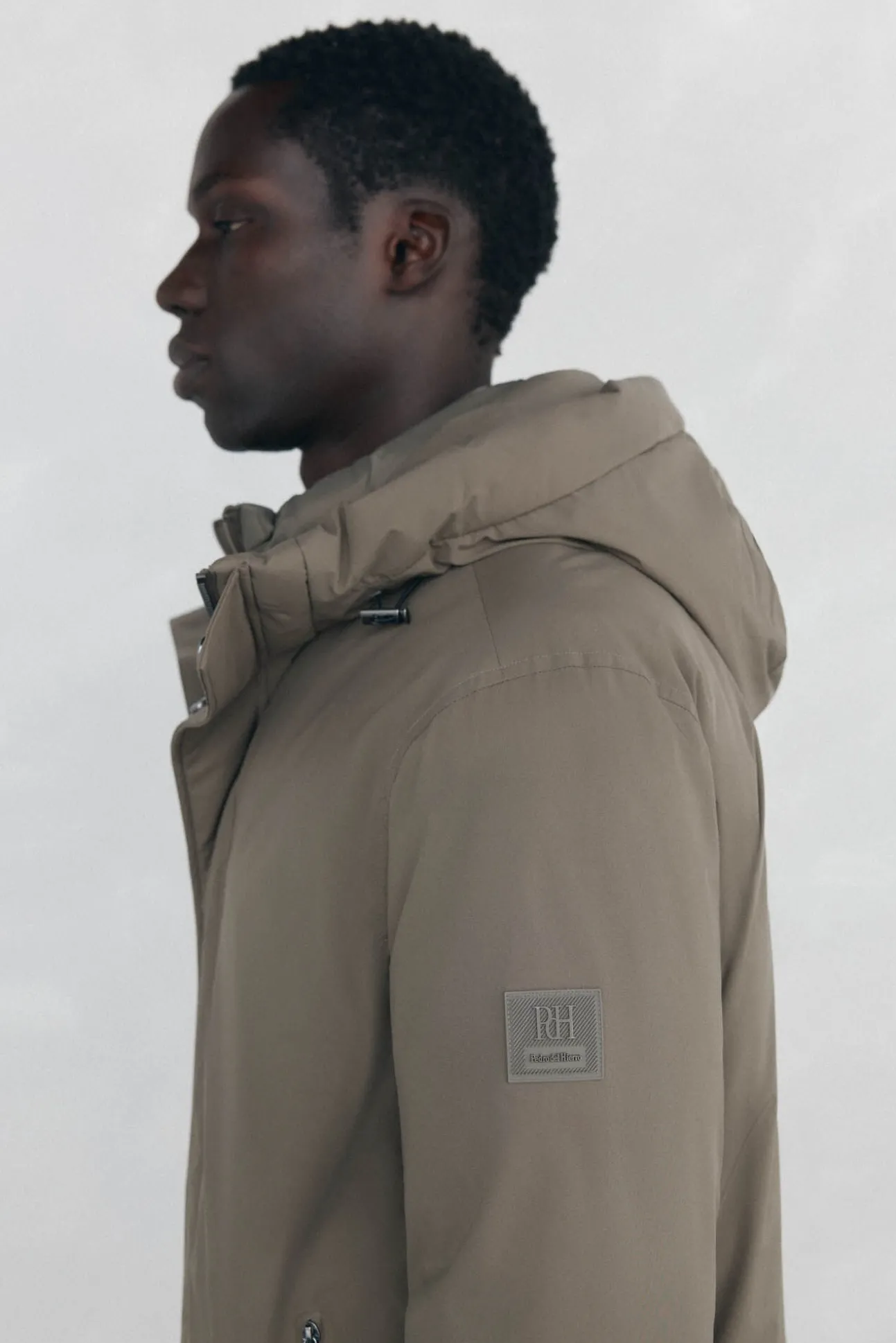 Parka curta capuz
