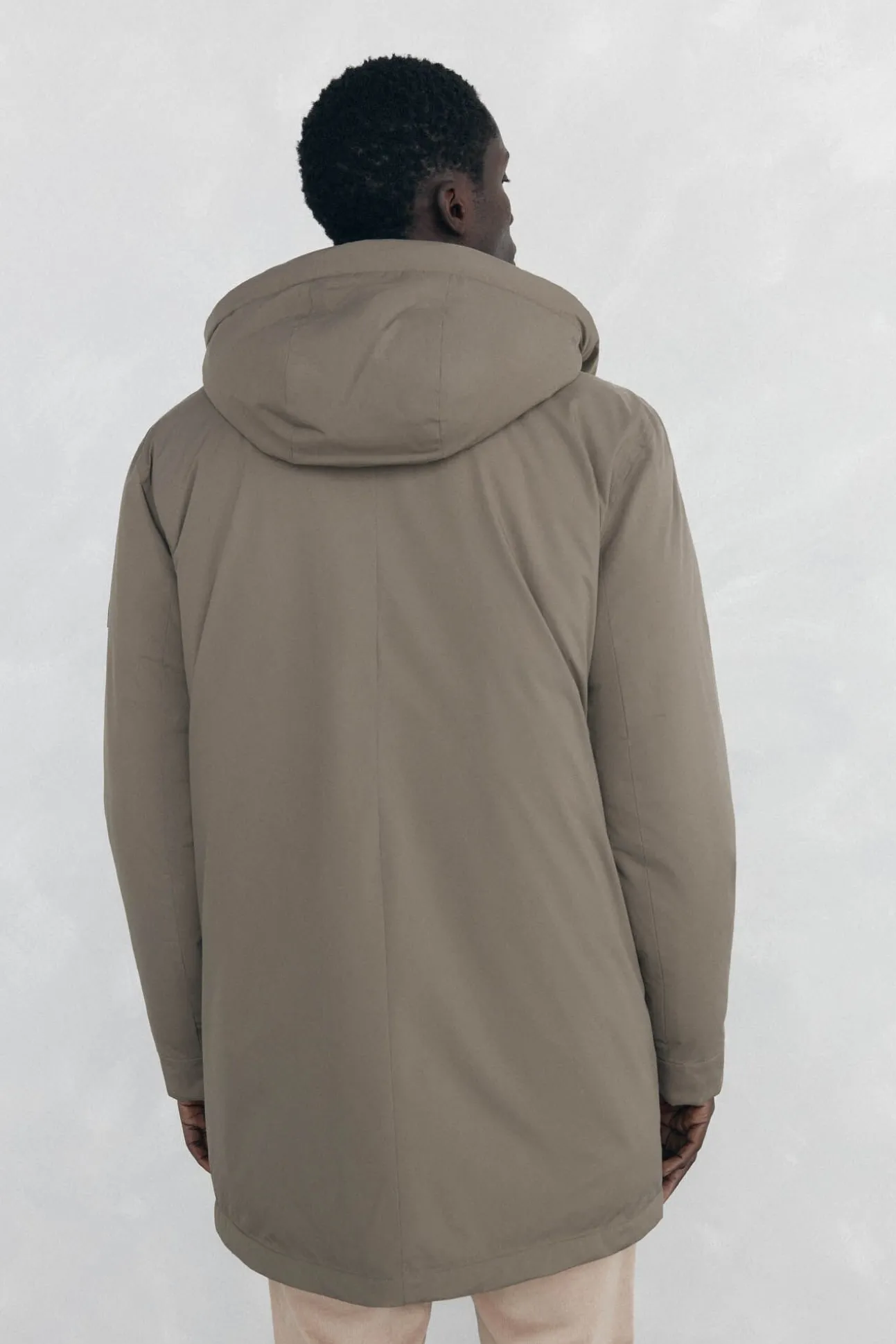 Parka curta capuz