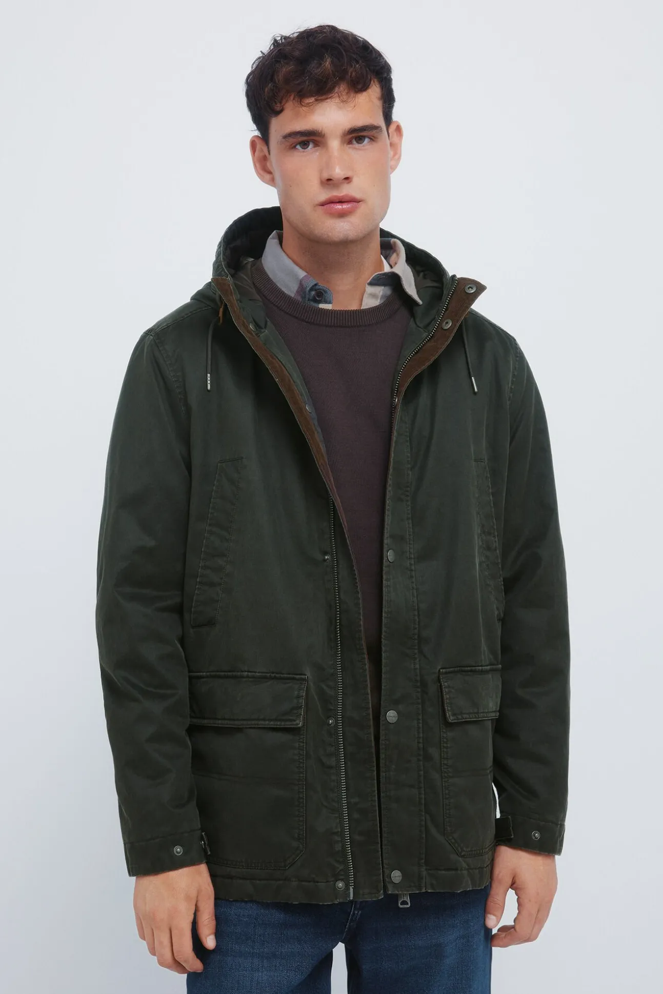 Parka de algodão