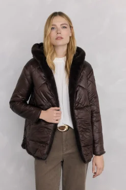 Parka de pele reversível
