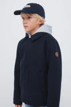 Parka de tecido infantil