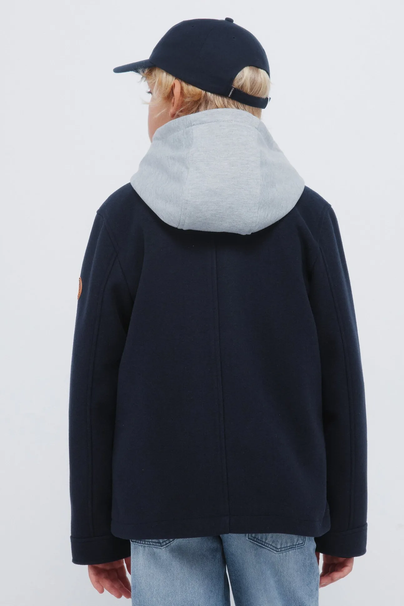 Parka de tecido infantil