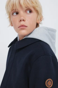 Parka de tecido infantil
