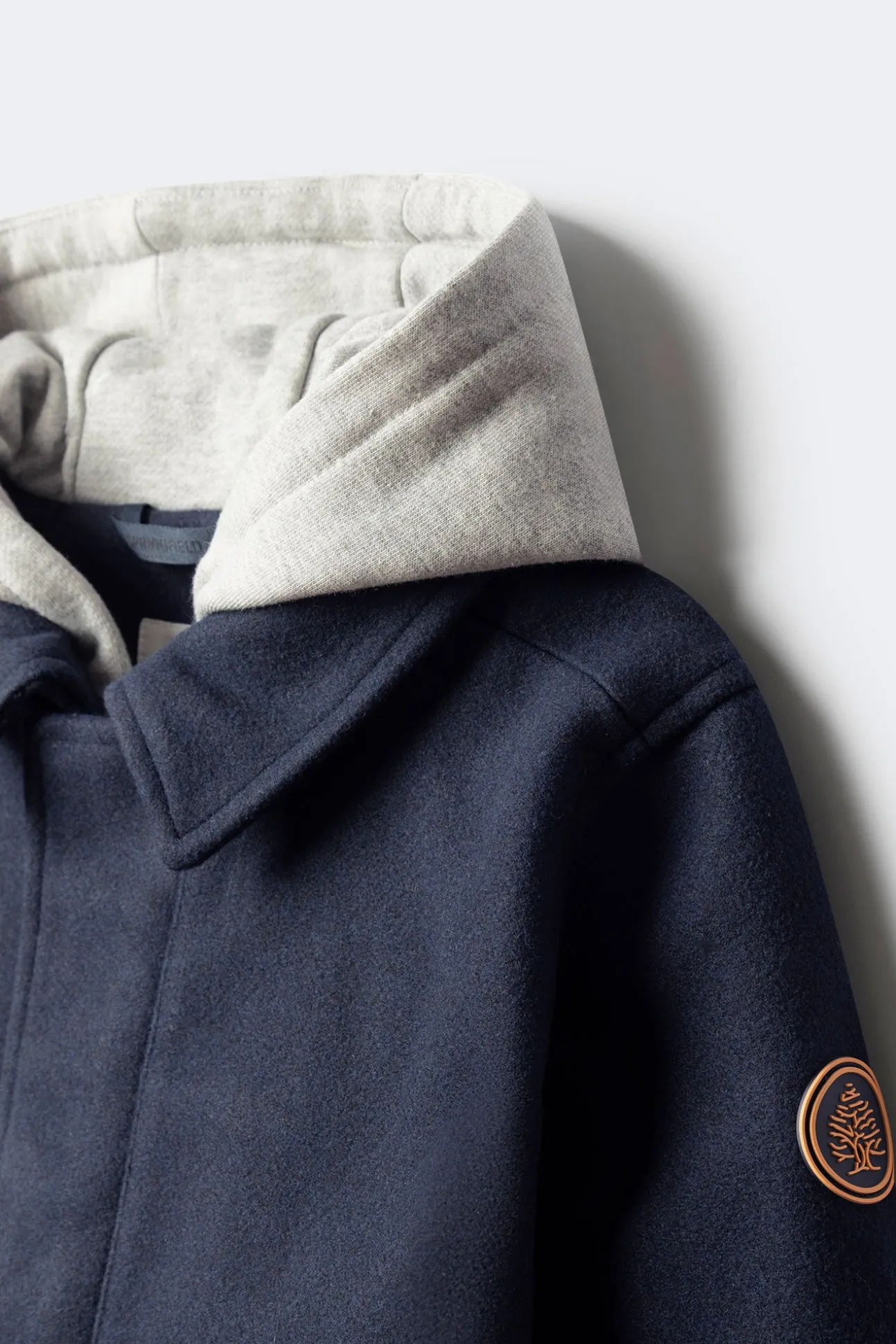 Parka de tecido infantil