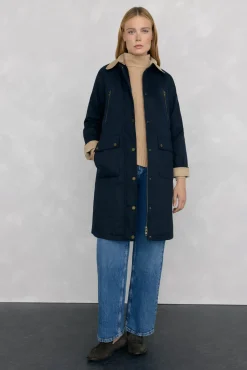 Parka longa encerada