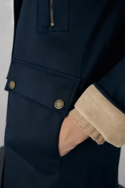 Parka longa encerada