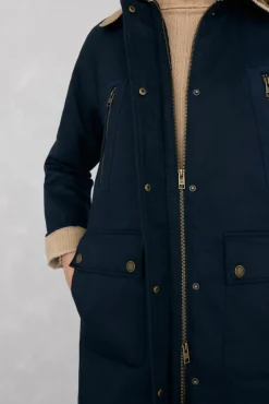 Parka longa encerada