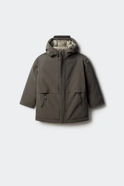 Parka marrom para criança