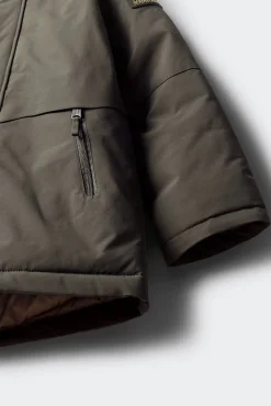 Parka marrom para criança