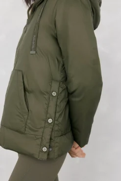 Parka reversível capuz