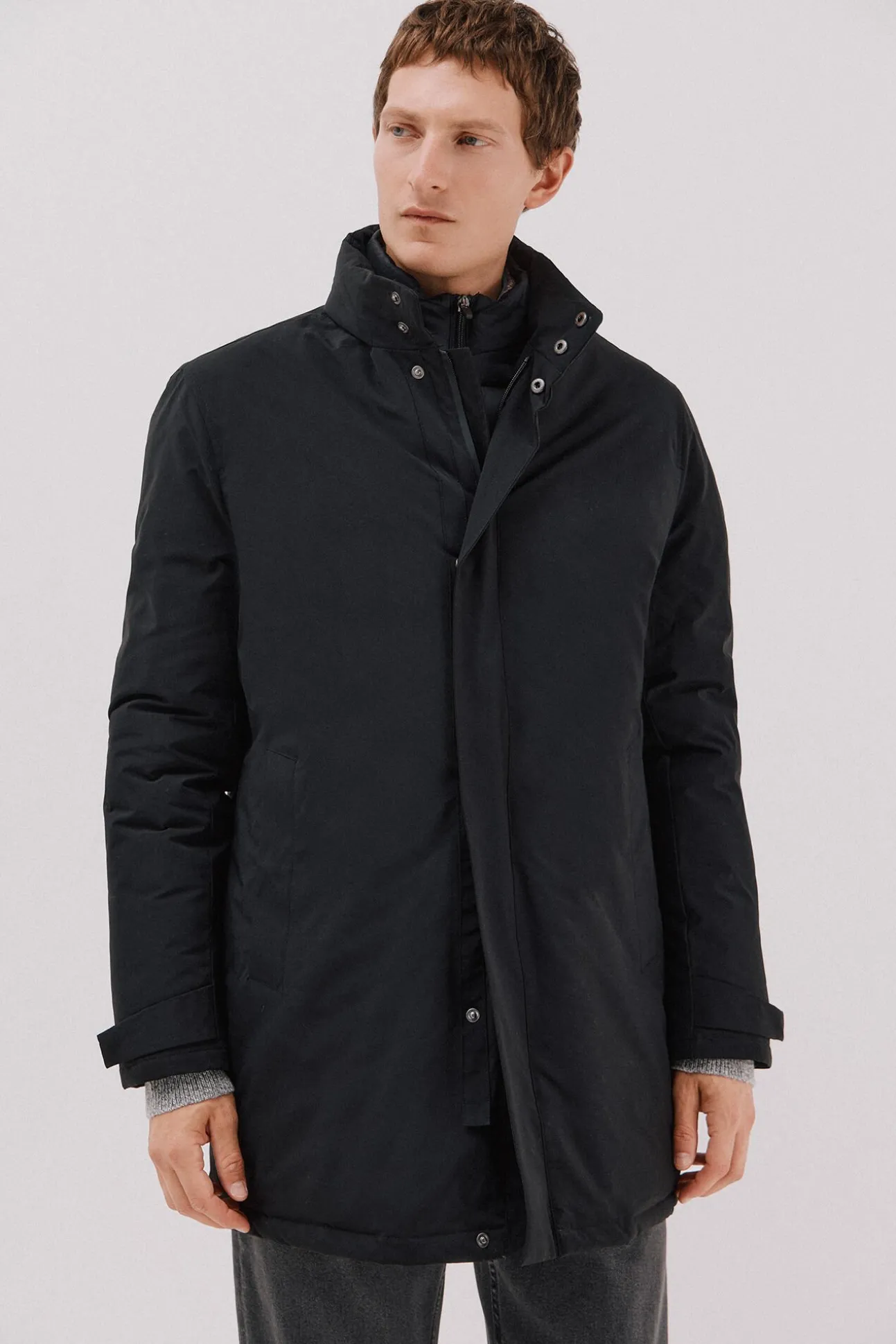 Parka técnica com vistas removíveis
