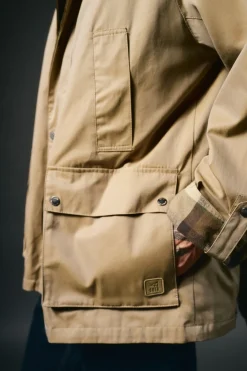 Parka tecido efeito encerado
