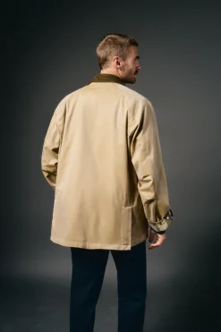 Parka tecido efeito encerado