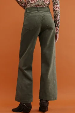 Paulette. Calça de perna larga