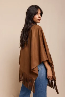 pele poncho de pele sintética