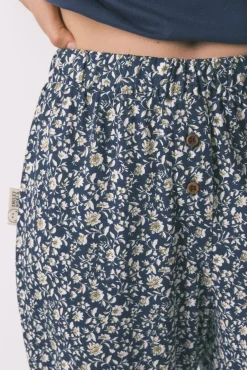 Pijama Capri Smiley azul 100% algodão