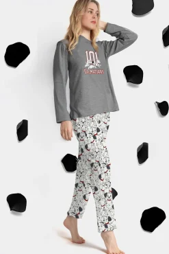 Pijama comprido 101 Dálmatas para mulher