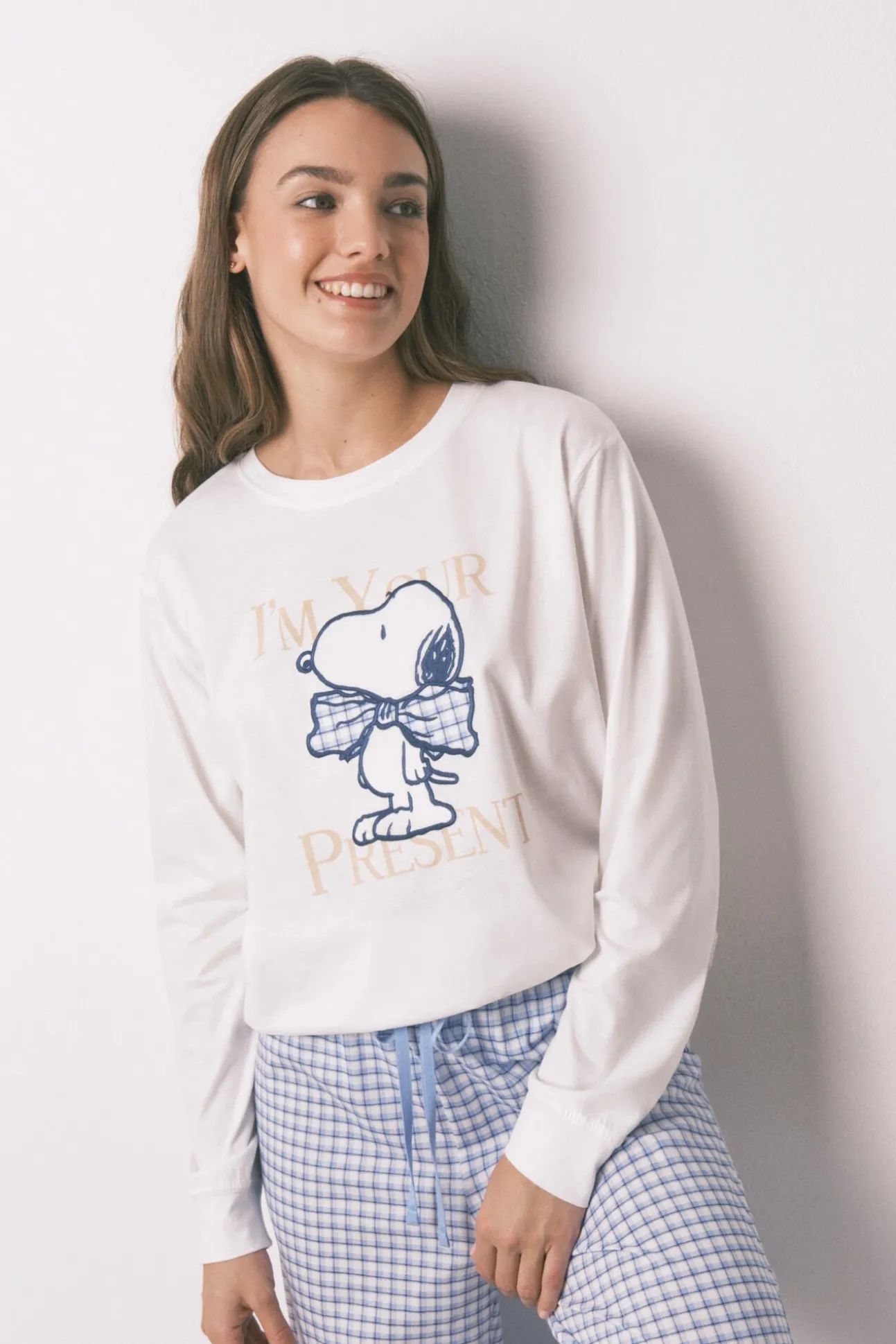 Pijama comprido algodão Snoopy