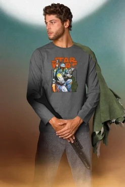 Pijama comprido Boba Fett para homem