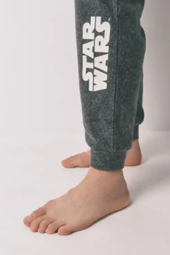 Pijama comprido cinza masculino polar Star Wars
