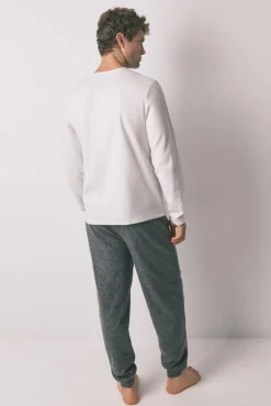 Pijama comprido cinza masculino polar Star Wars