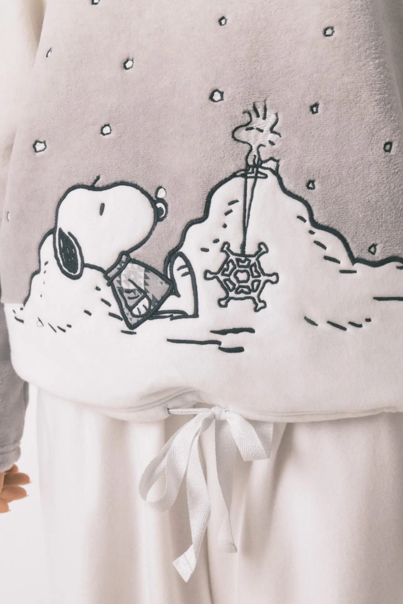 Pijama comprido de polar do Snoopy