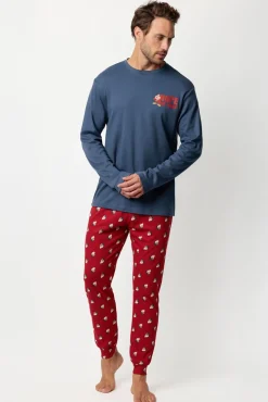 Pijama comprido Grumpy 100% algodão para homem