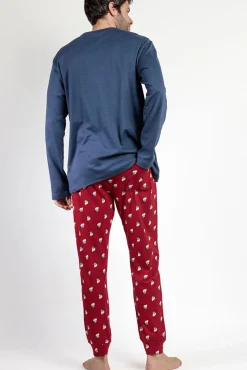 Pijama comprido Grumpy 100% algodão para homem