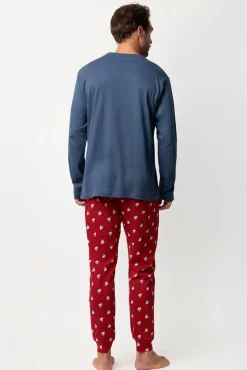 Pijama comprido Grumpy 100% algodão para homem