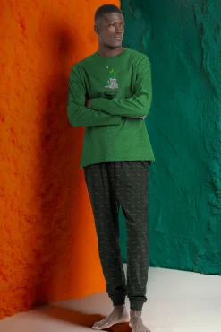 Pijama comprido Gustavo Muppets para homem