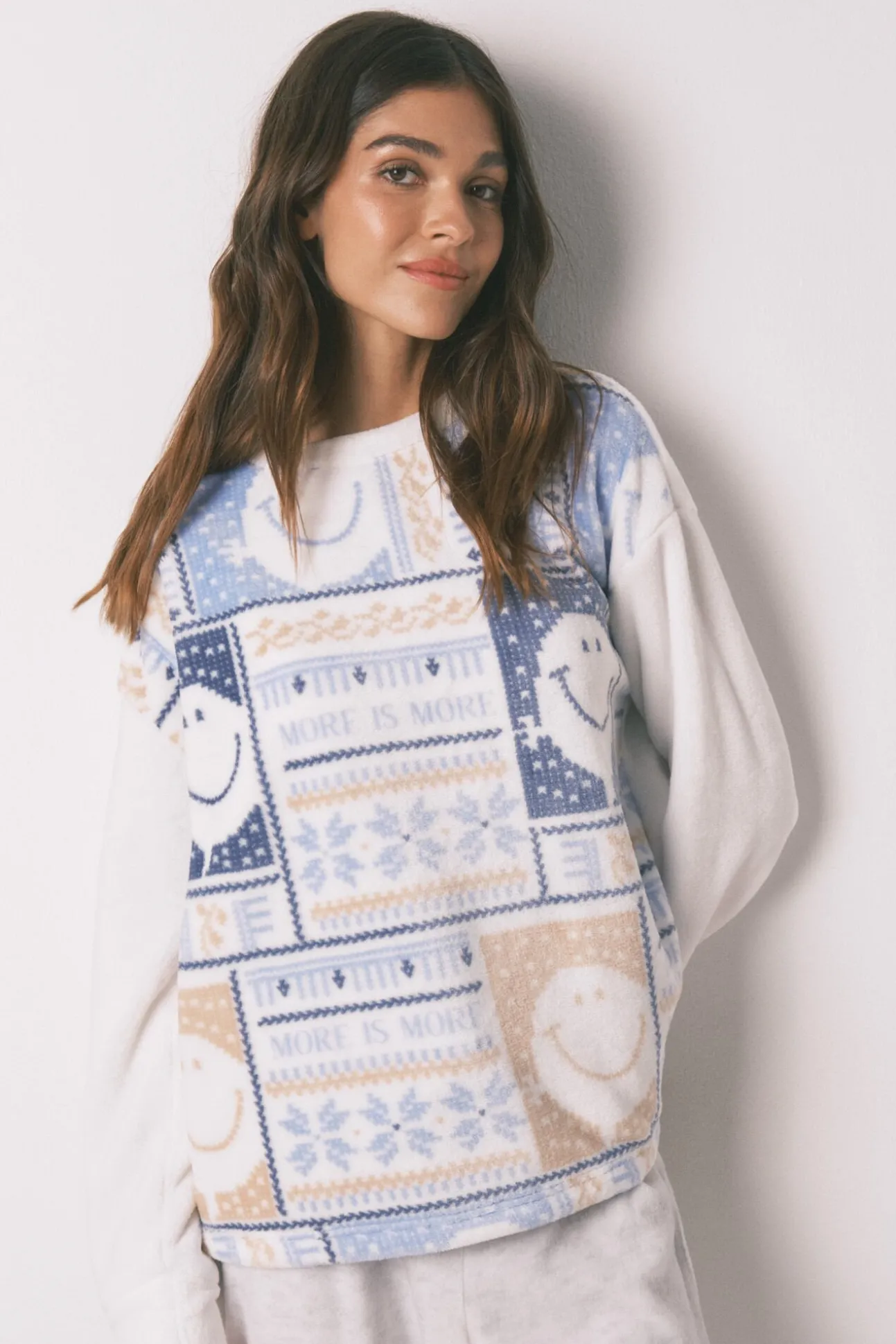 Pijama comprido longo de polar SmileyWorld®